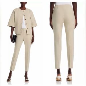 NWOT Lafayette 148 techno stretch twill Stanton‎ Khaki pant women’s size 2